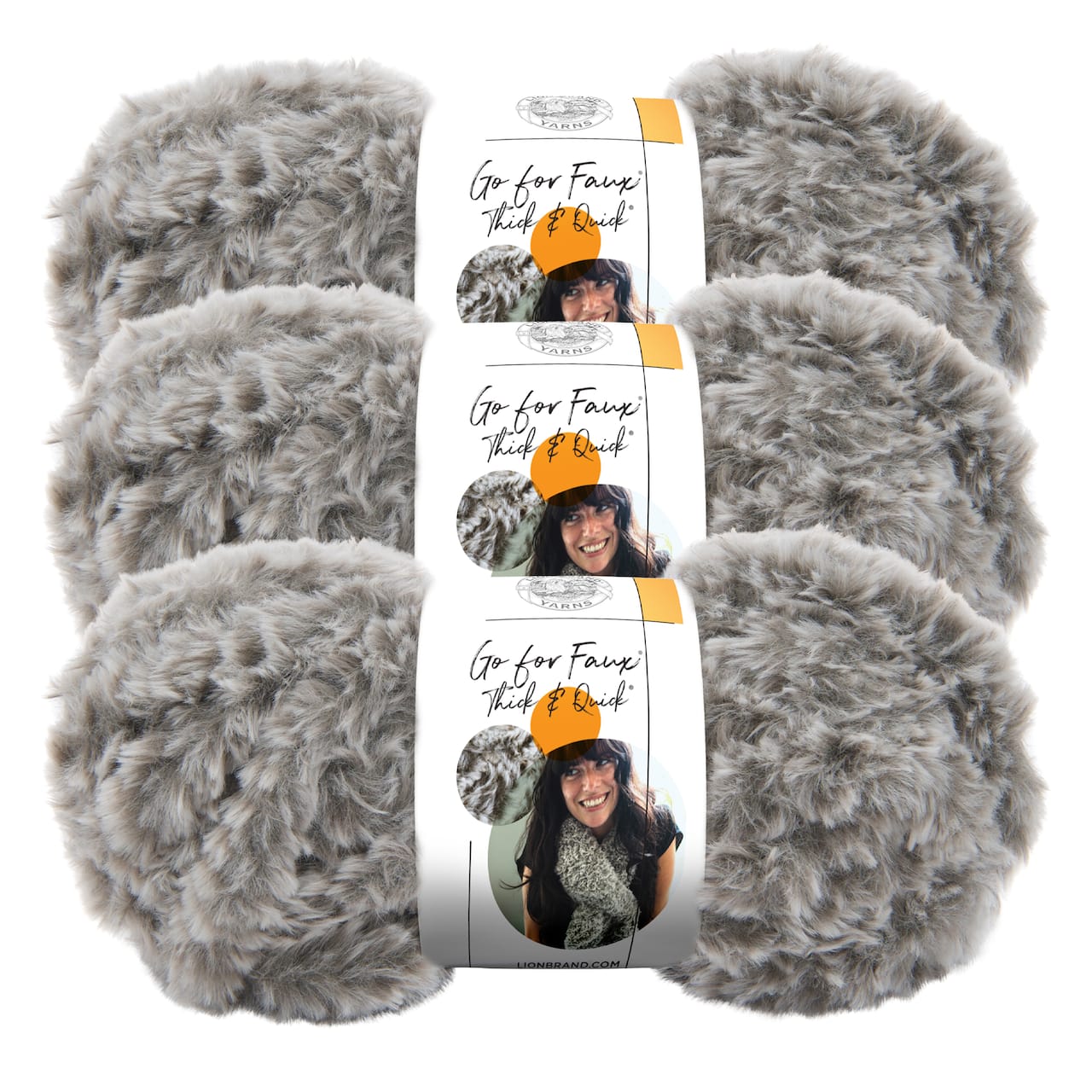 3 Pack Lion Brand&#xAE; Go For Faux&#xAE; Thick &#x26; Quick&#xAE; Yarn